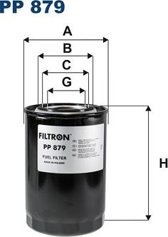 Filtron PP879 - Yanacaq filtri furqanavto.az