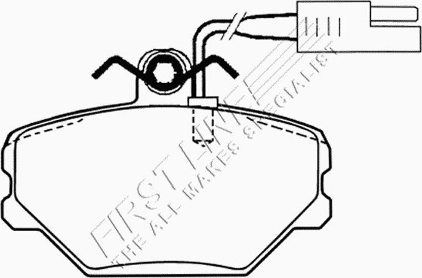 First Line FBP1041 - Əyləc altlığı dəsti, əyləc diski furqanavto.az