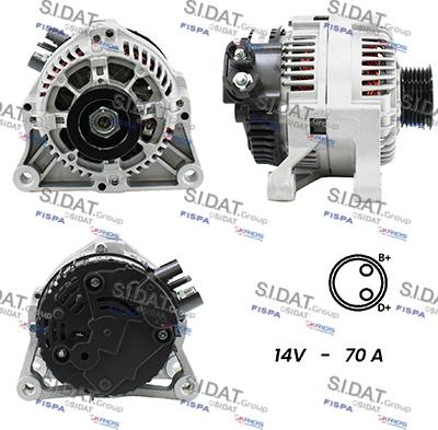 Fispa A12VA0075A2 - Alternator furqanavto.az