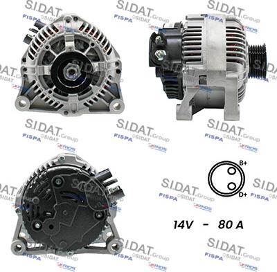 Fispa A12VA0804A2 - Alternator furqanavto.az