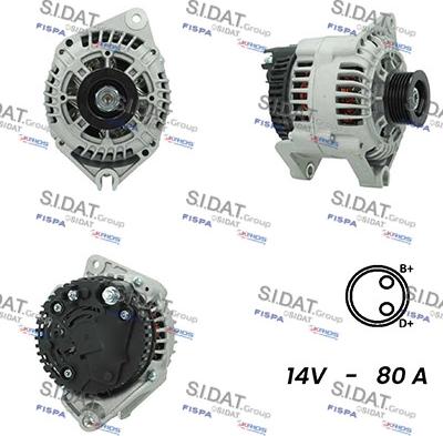 Fispa A12VA0800A2 - Alternator furqanavto.az