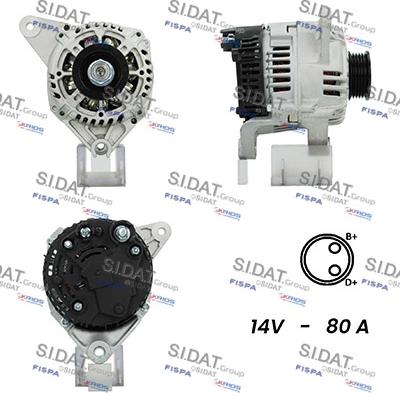 Fispa A12VA0803A2 - Alternator furqanavto.az