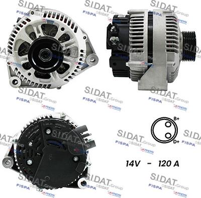 Fispa A12VA0802A2 - Alternator furqanavto.az