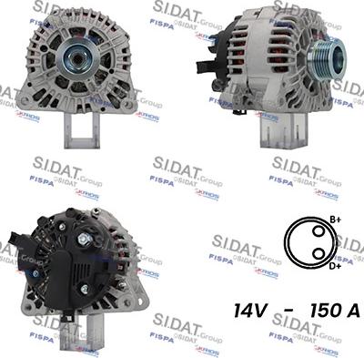 Fispa A12VA1017A2 - Alternator furqanavto.az