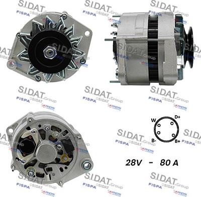 Fispa A24BH0103A2 - Alternator furqanavto.az