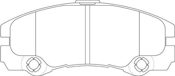 FIT FP4284 - Əyləc altlığı dəsti, əyləc diski furqanavto.az