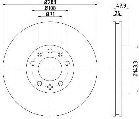 FIT FR0987V - Əyləc Diski furqanavto.az