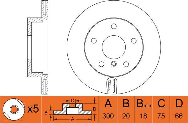 Valeo HP58452 - Əyləc Diski furqanavto.az