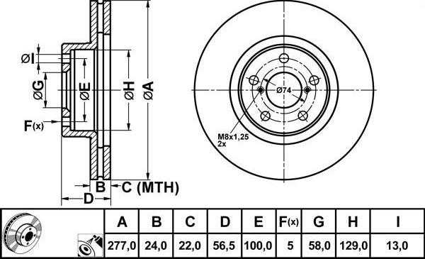 FIT FR0120V - Əyləc Diski furqanavto.az