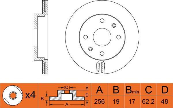 FIT FR0311V - Əyləc Diski furqanavto.az