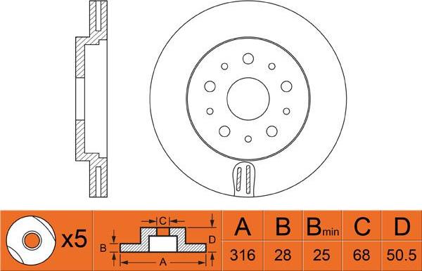 Brembo 9975511 - Əyləc Diski furqanavto.az