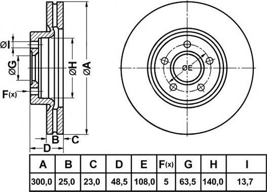 FIT FR0743V - Əyləc Diski furqanavto.az