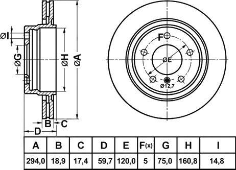 FIT FR1035V - Əyləc Diski furqanavto.az