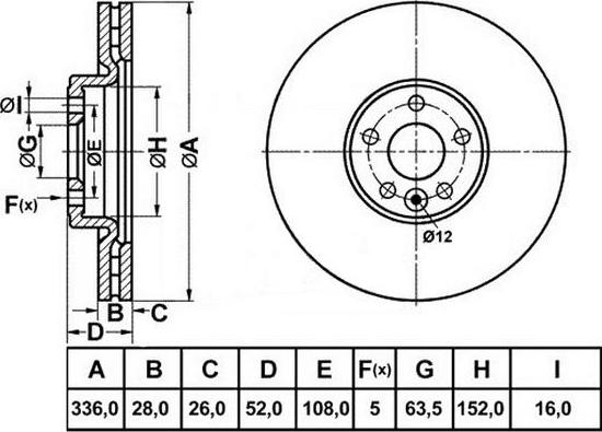 FIT FR1030V - Əyləc Diski furqanavto.az