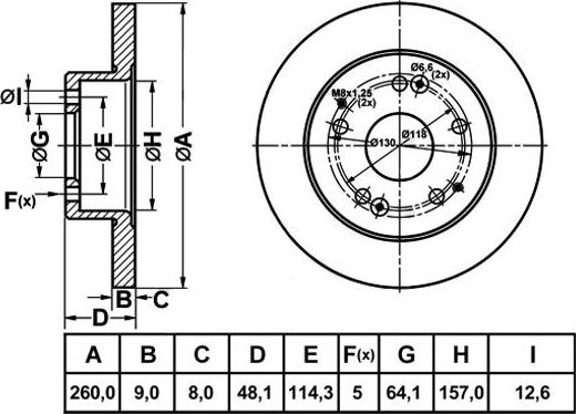 FIT FR1101 - Əyləc Diski furqanavto.az