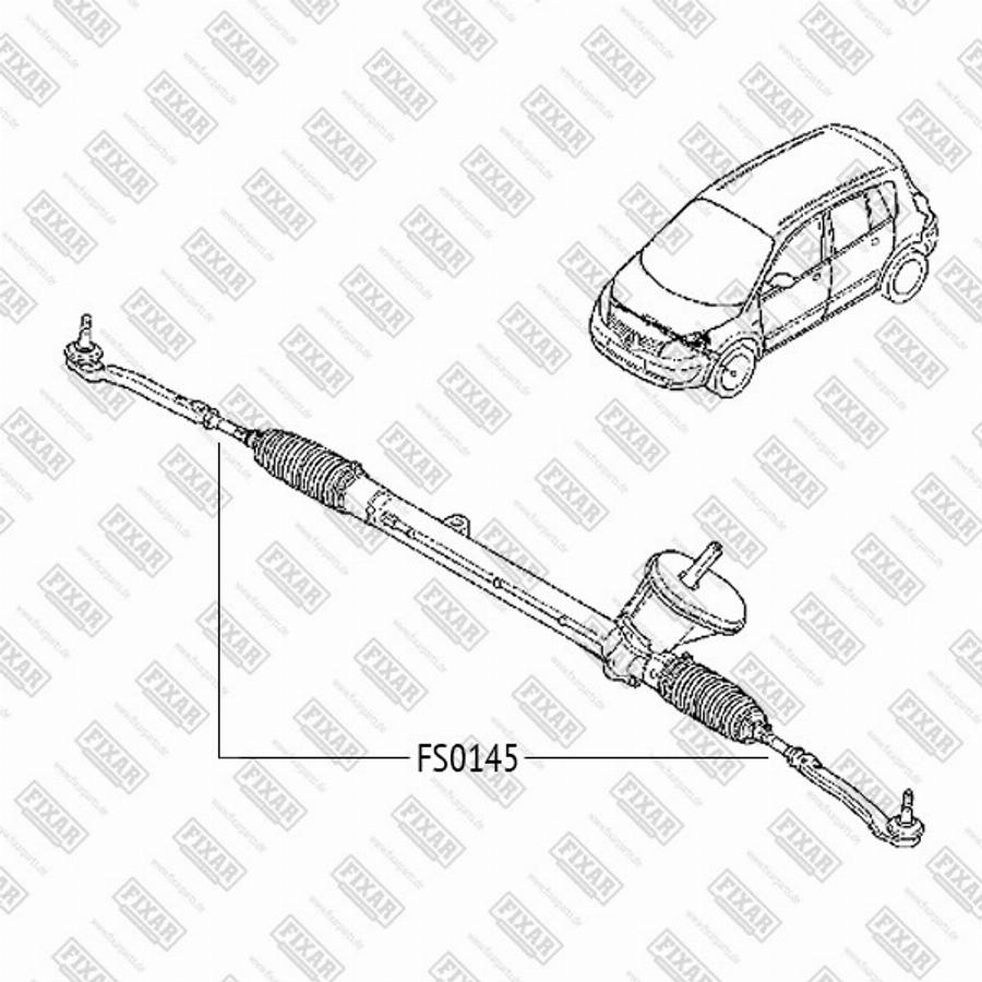 Fixar FS0145 - Daxili Bağlama Çubuğu, Ox Birləşməsi furqanavto.az