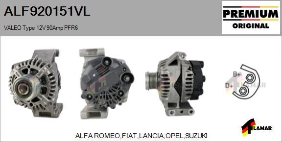 FLAMAR ALF920151VL - Alternator furqanavto.az