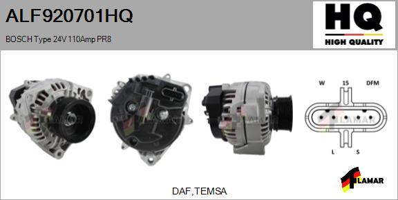 FLAMAR ALF920701HQ - Alternator furqanavto.az