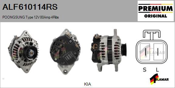 FLAMAR ALF610114RS - Alternator furqanavto.az