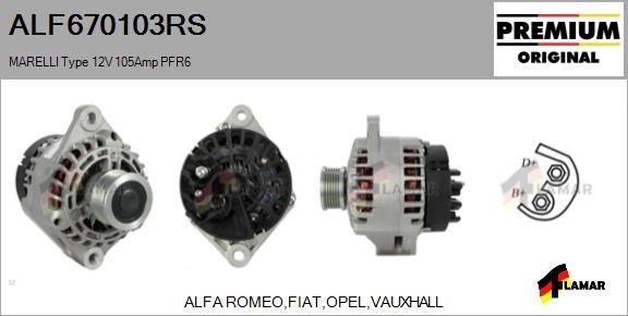 FLAMAR ALF670103RS - Alternator furqanavto.az