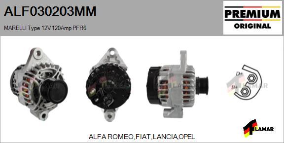 FLAMAR ALF030203MM - Alternator furqanavto.az