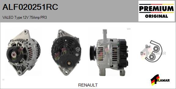 FLAMAR ALF020251RC - Alternator furqanavto.az