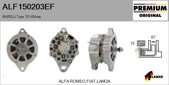 FLAMAR ALF150203EF - Alternator furqanavto.az