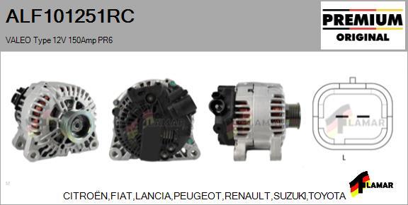 FLAMAR ALF101251RC - Alternator furqanavto.az