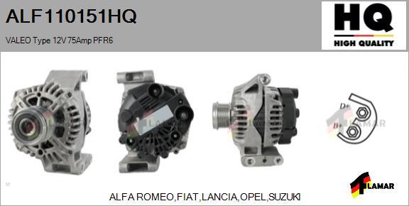 FLAMAR ALF110151HQ - Alternator furqanavto.az