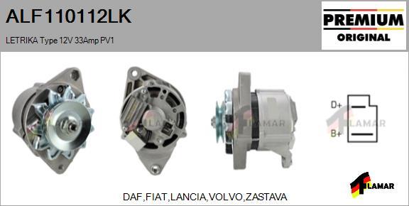 FLAMAR ALF110112LK - Alternator furqanavto.az