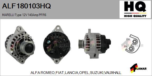 FLAMAR ALF180103HQ - Alternator furqanavto.az