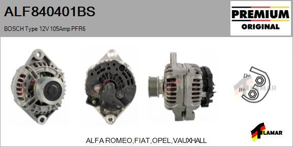 FLAMAR ALF840401BS - Alternator furqanavto.az