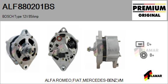 FLAMAR ALF880201BS - Alternator furqanavto.az