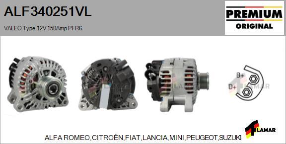 FLAMAR ALF340251VL - Alternator furqanavto.az