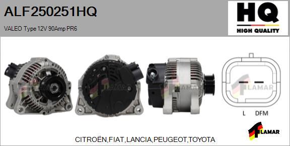 FLAMAR ALF250251HQ - Alternator furqanavto.az