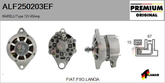 FLAMAR ALF250203EF - Alternator furqanavto.az