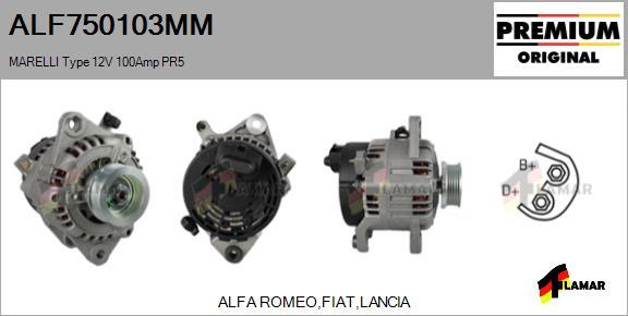 FLAMAR ALF750103MM - Alternator furqanavto.az