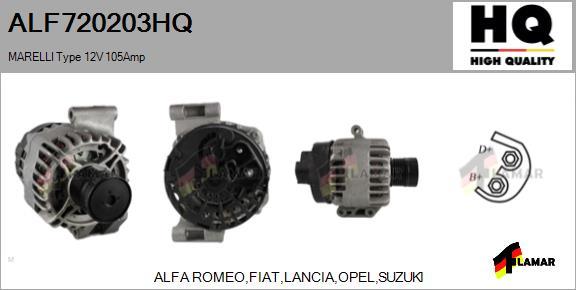 FLAMAR ALF720203HQ - Alternator furqanavto.az