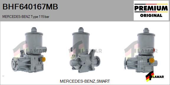 FLAMAR BHF640167MB - Hidravlik nasos, sükan sistemi furqanavto.az