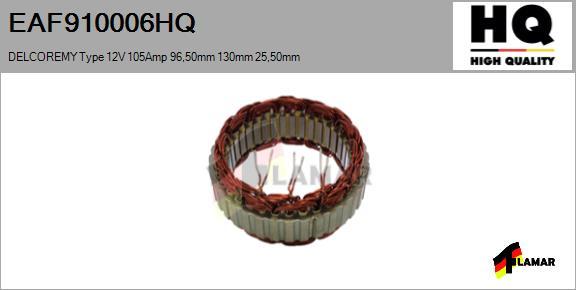 FLAMAR EAF910006HQ - Stator, alternator furqanavto.az