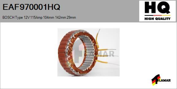 FLAMAR EAF970001HQ - Stator, alternator furqanavto.az