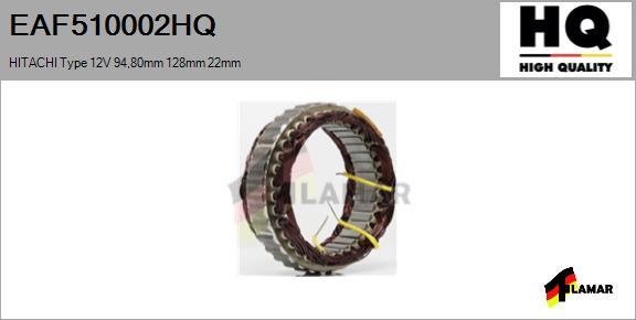 FLAMAR EAF510002HQ - Stator, alternator furqanavto.az