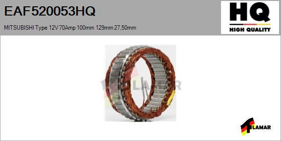 FLAMAR EAF520053HQ - Stator, alternator furqanavto.az