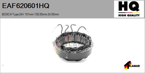 FLAMAR EAF620601HQ - Stator, alternator furqanavto.az