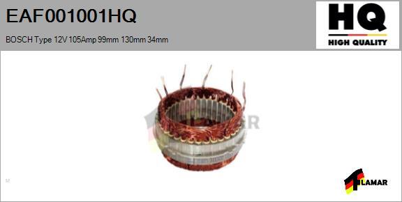 FLAMAR EAF001001HQ - Stator, alternator furqanavto.az