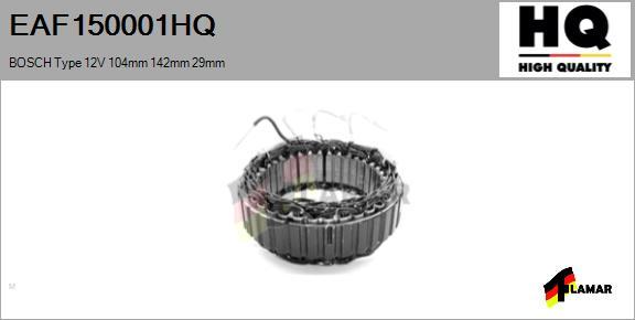 FLAMAR EAF150001HQ - Stator, alternator furqanavto.az