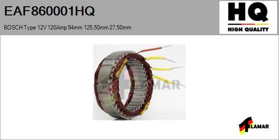 FLAMAR EAF860001HQ - Stator, alternator furqanavto.az