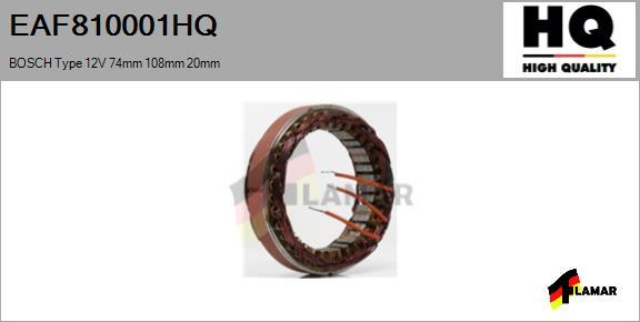 FLAMAR EAF810001HQ - Stator, alternator furqanavto.az