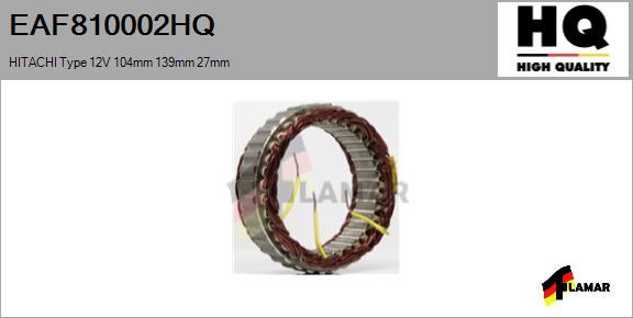 FLAMAR EAF810002HQ - Stator, alternator furqanavto.az