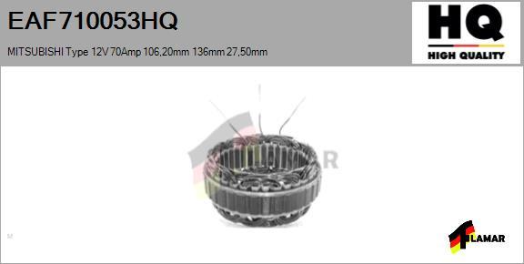 FLAMAR EAF710053HQ - Stator, alternator furqanavto.az